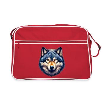 Wolf - Retro Bag - red/white - Front