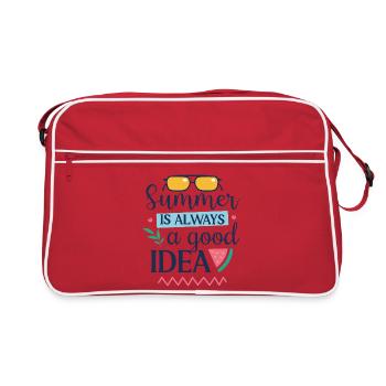 L’été est toujours une bonne idée - Sac Retro - rouge/blanc - Devant