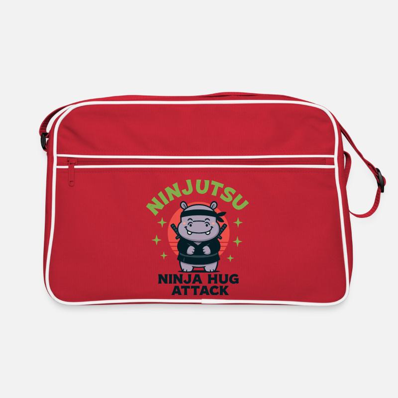 Ninja Cuddle Hippo Retro Bag