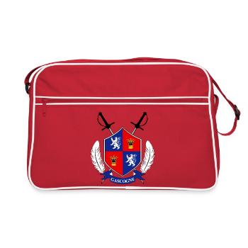 Gascogne - Sac Retro - rouge/blanc - Devant