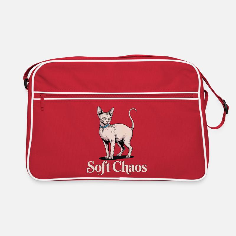 Soft Chaos Sphynx Katze Retro Tasche