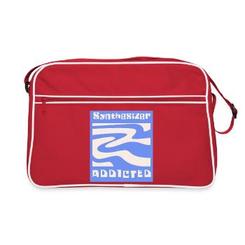 Synthesizer addicted Synth Modular - Retro Bag - red/white - Front