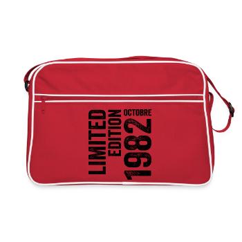 1982  - Retro Tasche - Rot/Weiß - Vorne
