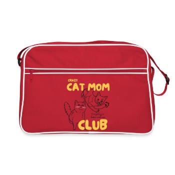 Club de mamans folles de chats - Sac Retro - rouge/blanc - Devant