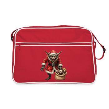 Gobelin de Noël avec des créatures - Sac Retro - rouge/blanc - Devant