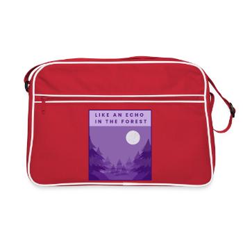 Like an echo in the forest - Retro Bag - red/white - Front