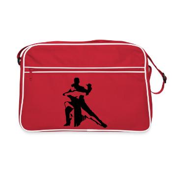 Dancing couple - Retro Bag - red/white - Front