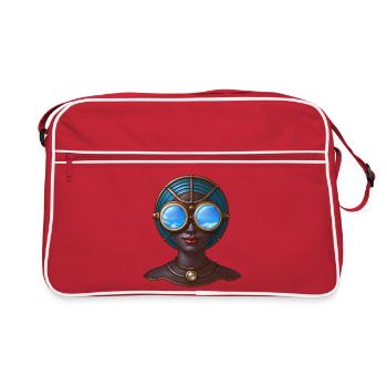 STEAM EXPLORER - steam punk'n'roll - Sac Retro - rouge/blanc - Devant