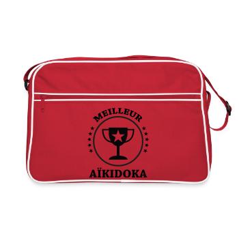 meilleur Aïkidoka - Aïkido  - Sac Retro - rouge/blanc - Devant