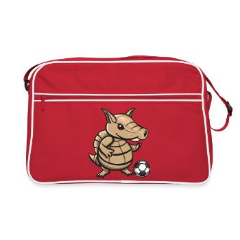 Conception du dessin animé Armadillo Kicker - Sac Retro - rouge/blanc - Devant