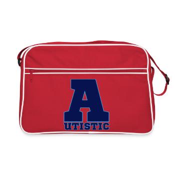 autistique - Sac Retro - rouge/blanc - Devant