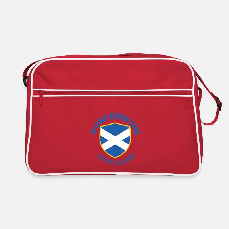Dunfermline Scottish Shield-Design Retro Tasche