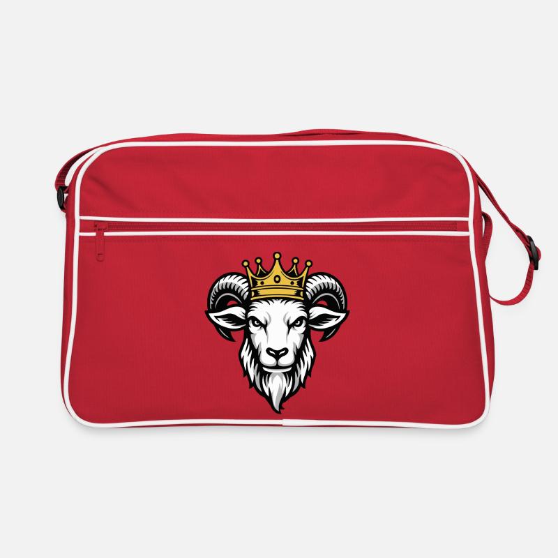 Graphique de couronne royale de chèvre Sac Retro