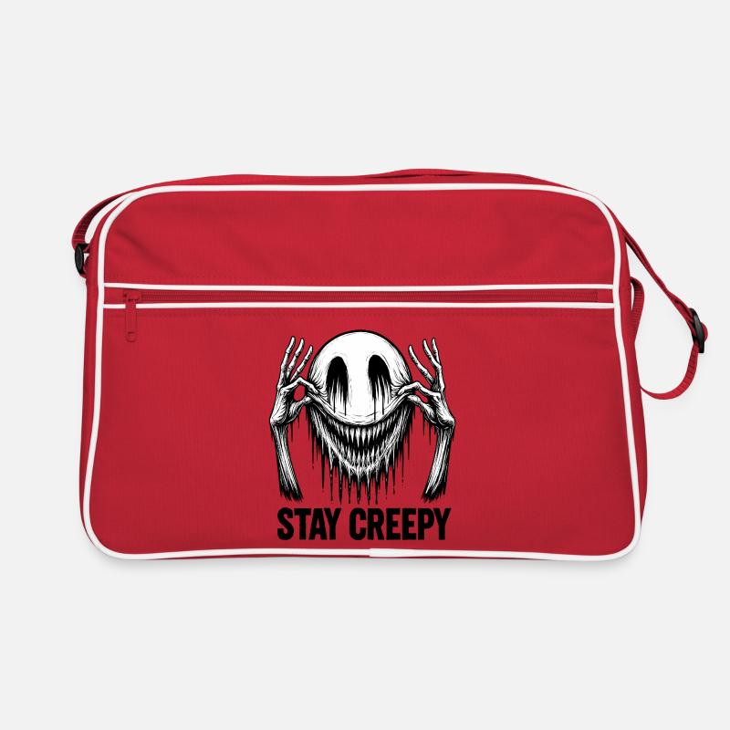 Schmelzendes Lächeln – Dunkle Comic-Horror-Kunst Retro Tasche