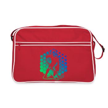 Floorball Vibes for Floorball - Retro Bag - red/white - Front