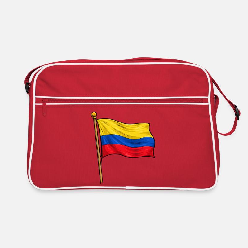 Drapeau de la Colombie Sac Retro