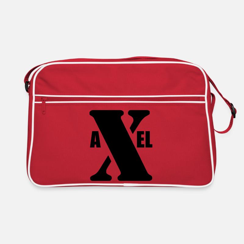 Axel – First Name Design | Minimal Typography Retro Tasche