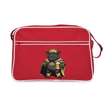 Pork Beer King Wild Boar - Retro Bag - red/white - Front