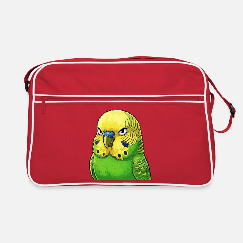Jaune vert perruche vibrant Sac Retro