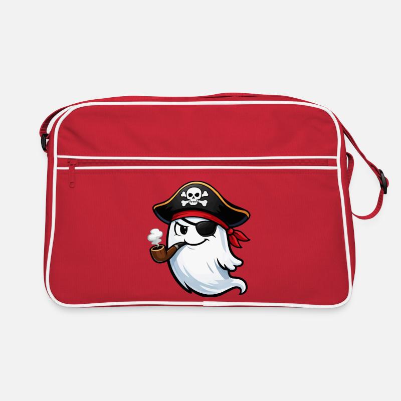 Geistpirat mit Pfeife Retro Tasche