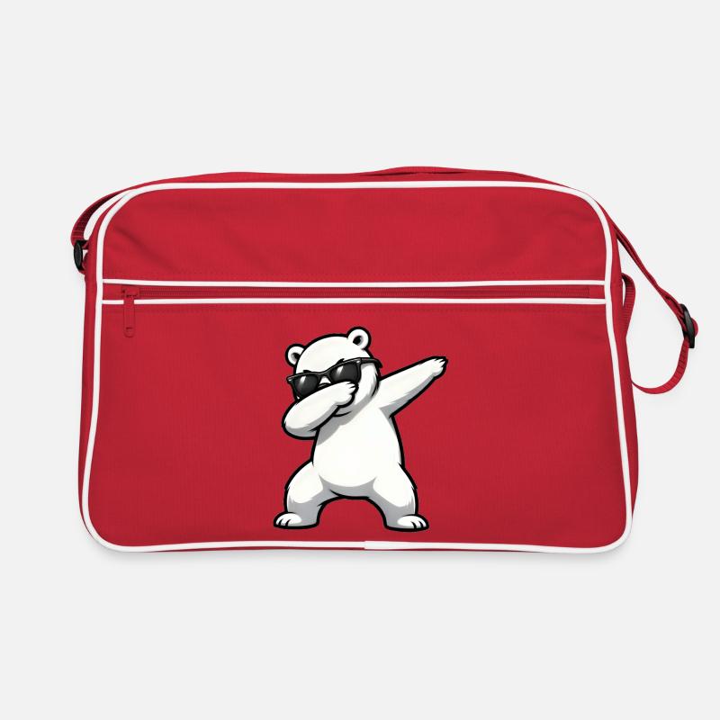 Dabbing Eisbär Retro Tasche