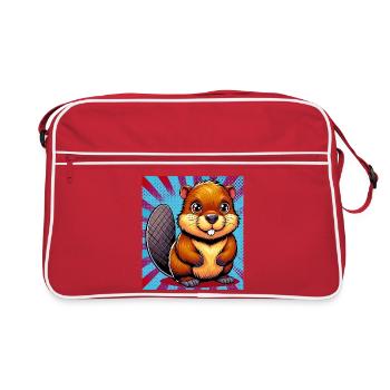beaver - Retro Bag - red/white - Front