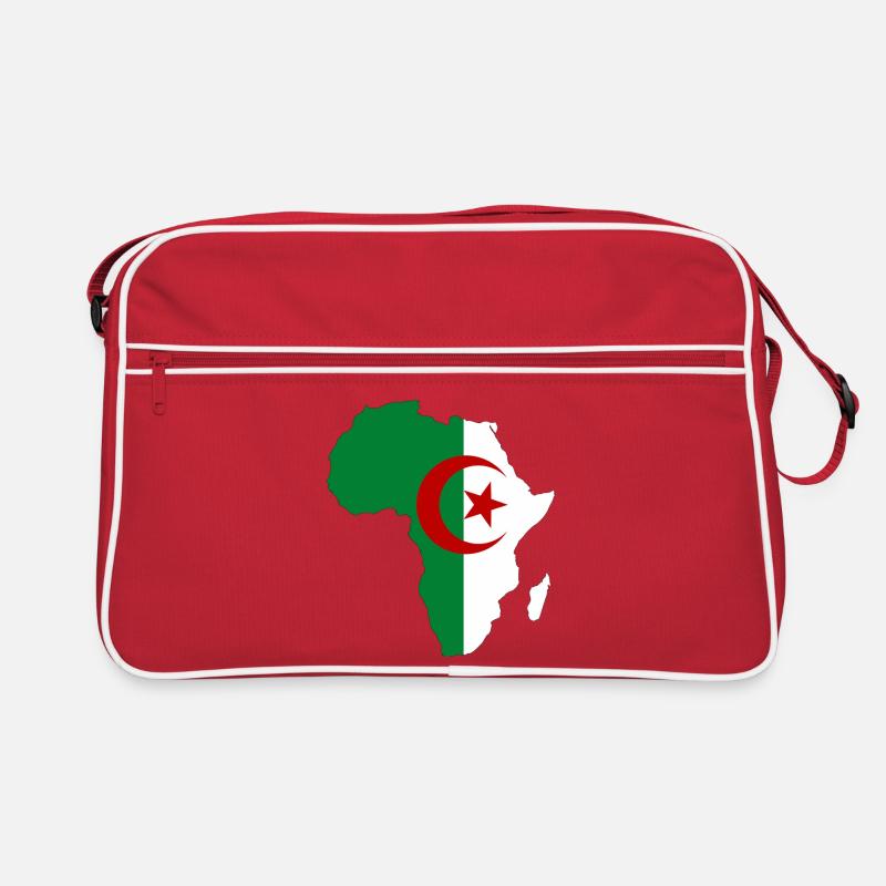 Algerien_Flagge_Afrika Retro Tasche
