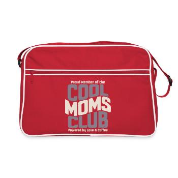 Cadeau des mamans pour la fête des mères - Club des mamans cool - Sac Retro - rouge/blanc - Devant