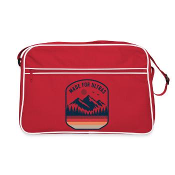 Montagnes - Conçu pour les ultras - Sac Retro - rouge/blanc - Devant