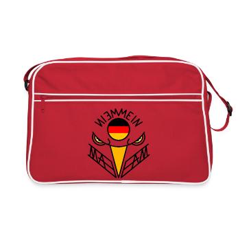 La culture de fans Adler pour ton style - Sac Retro - rouge/blanc - Devant