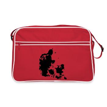 Denmark map - Retro Bag - red/white - Front