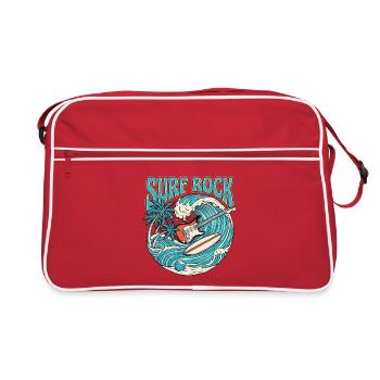 Surf Rock Retro Vintage - Retro Tasche - Rot/Weiß - Vorne