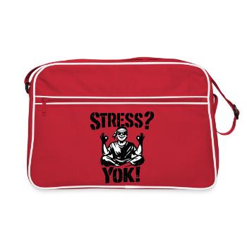 Stress? Yok! | Turkish Stencil Streetwear Desig - Retro Bag - red/white - Front
