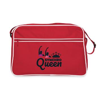 Synchro Swim Swimmer Synchronized Swimming Funny - Retro Bag - red/white - Front