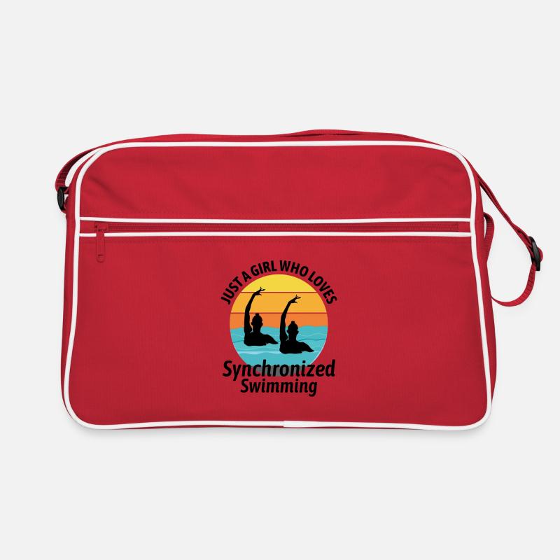 Synchro Schwimmer Synchronschwimmen Mädchen Retro Tasche