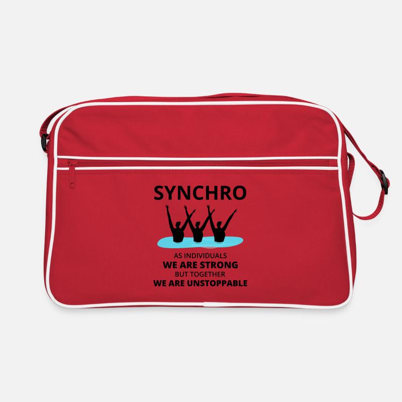 Synchro Schwimmer Synchronschwimmen Team Retro Tasche