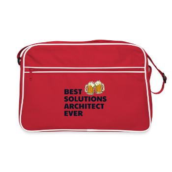 Solution Architect Architecture Beer Funny - Retro Bag - red/white - Front