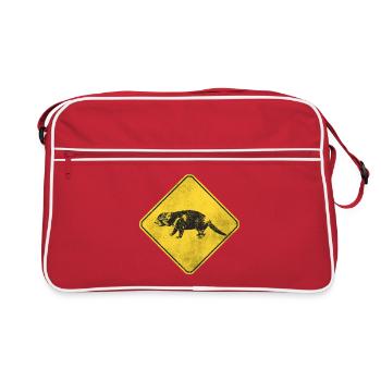 Tasmanian devil - Retro Bag - red/white - Front
