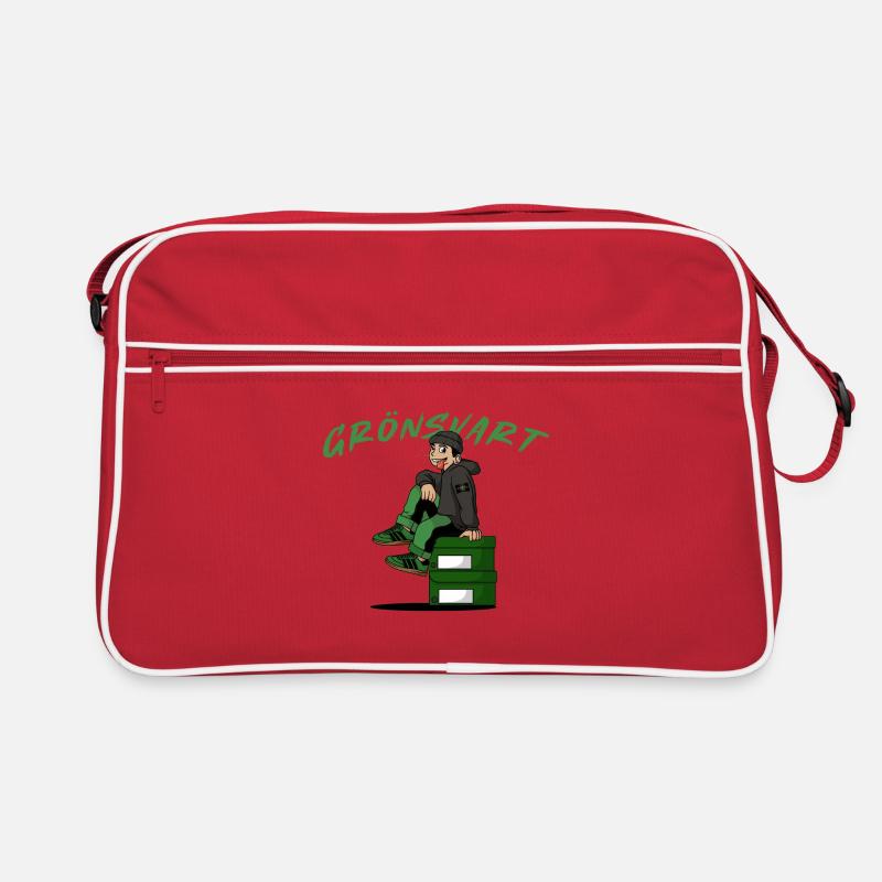 Mode Vert-Noir Sac Retro