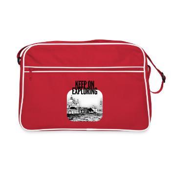 Exploring Venezia Cityscape - Retro Bag - red/white - Front