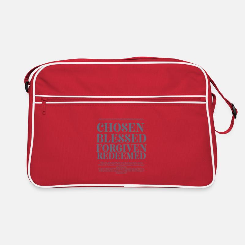 Auserwählt Gesegnet Vergeben Erlöst Retro Bag