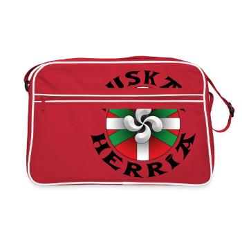 euskal herria design 116 - Sac Retro - rouge/blanc - Devant