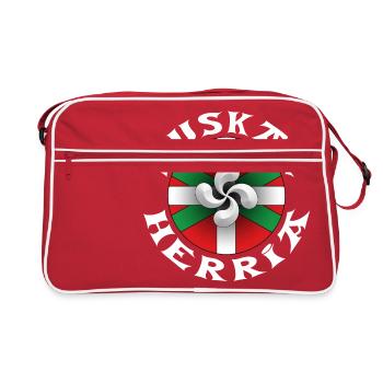 euskal herria design 117 - Sac Retro - rouge/blanc - Devant