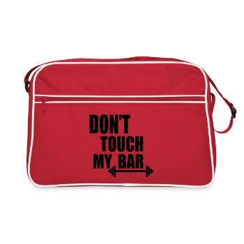 dont touch my bar - Sac Retro - rouge/blanc - Devant