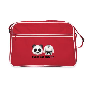 Errate den Film Lustig Humorvoll - Retro Tasche - Rot/Weiß - Vorne