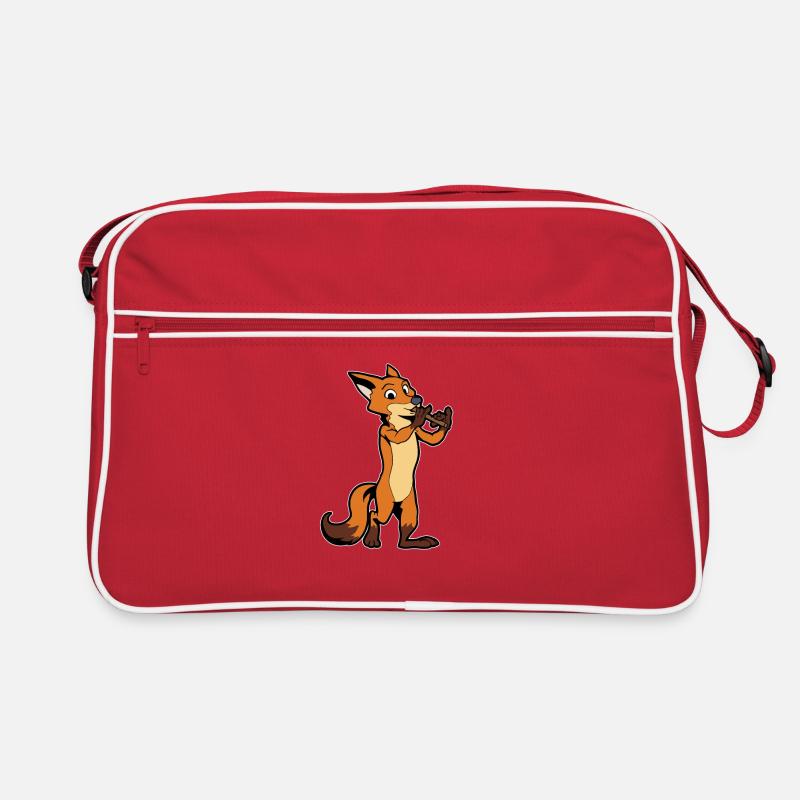 Comic Fuchs plays flute Retro Bag