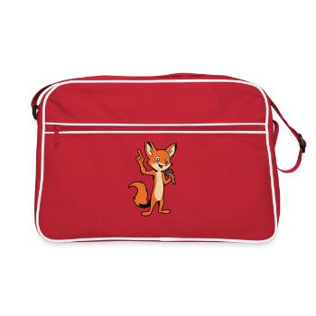 Vixen chantant avec microphone - Fuchs - Sac Retro - rouge/blanc - Devant