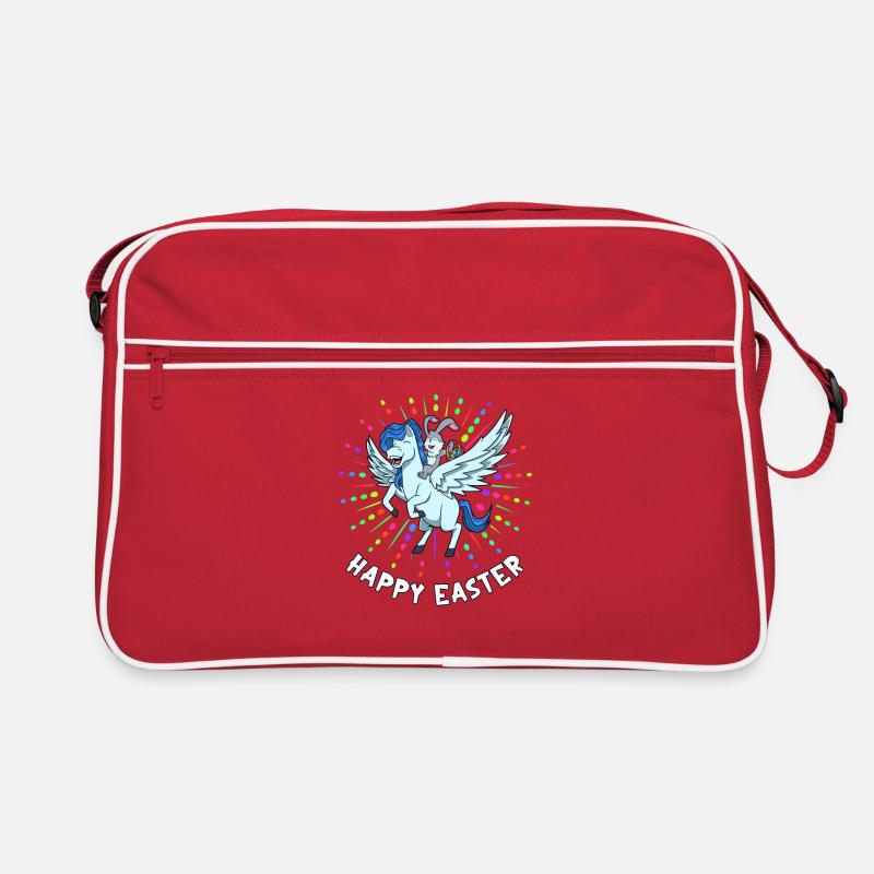 Easter rides on Pegasus - Happy Easter Retro Bag