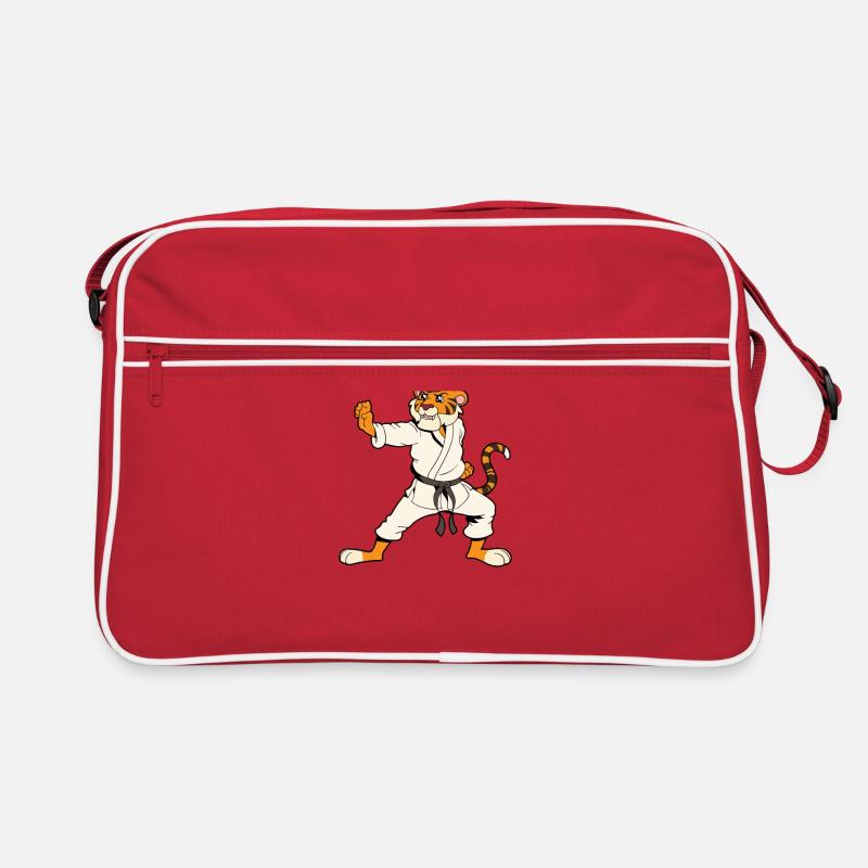 Comic Tiger does karate Retro Bag