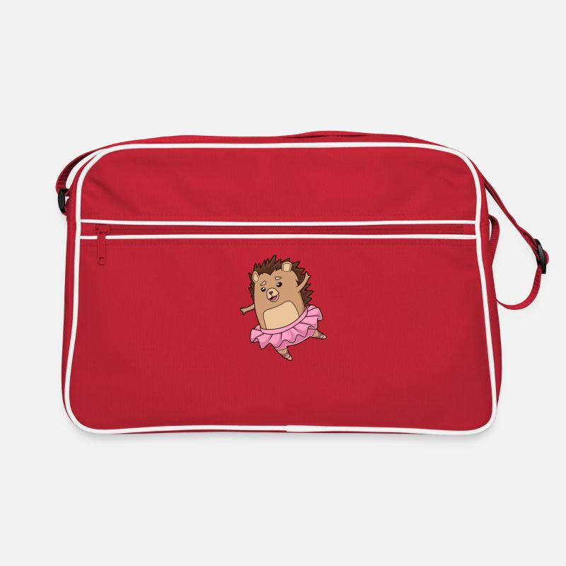 Comic Hedgehog Dances Ballet - Ballerina Retro Bag